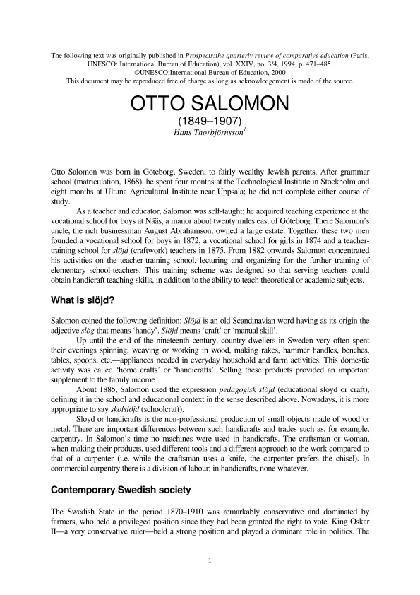 otto salomon